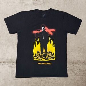 XO The Weeknd Starboy T-Shirt Size Medium Official Issue‎ Cross Skull Crucifix